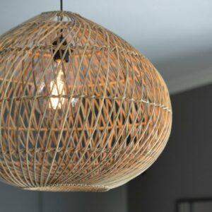 Svítidlo PR Home světlé dřevo ratan