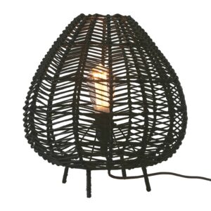 Svítidlo PR Home černá ratan/textil