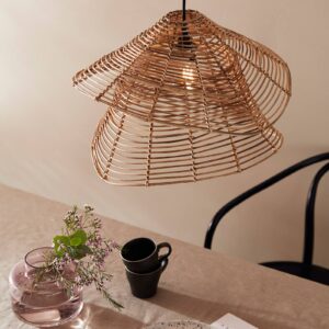 Svítidlo PR Home světlé dřevo ratan