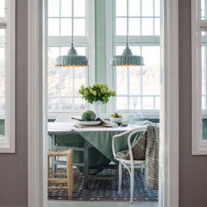 Svítidlo PR Home zelená/zlatá kov/textil