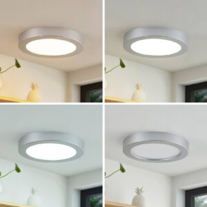 Svítidlo PRIOS stříbrný/bílý polykarbonát/hliník