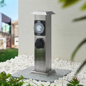 Svítidlo PRIOS nerez/černá nerez/plast