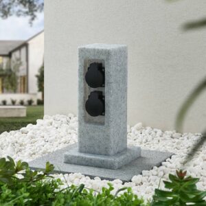 Svítidlo PRIOS světle šedá/černá polyetylén/plast