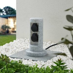 Svítidlo PRIOS světle šedá/černá polyetylén/plast