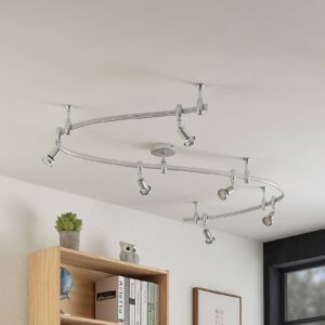 Svítidlo PRIOS satinovaný nikl ocel/sklo