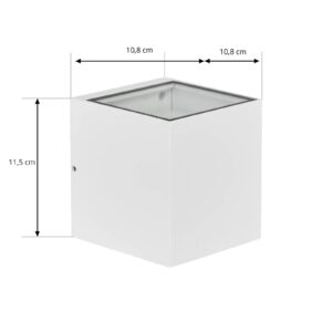 Svítidlo PRIOS bílá hliník/sklo