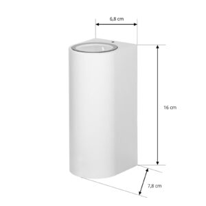 Svítidlo PRIOS bílá hliník/sklo