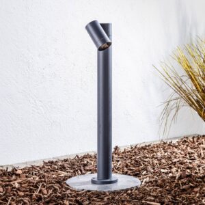 Svítidlo PRIOS tmavě šedý hliník/sklo