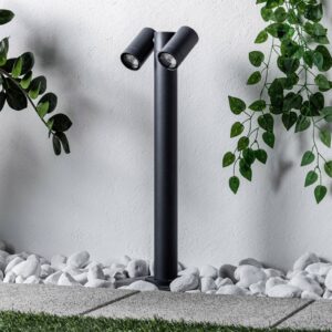 Svítidlo PRIOS tmavě šedý hliník/sklo