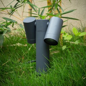 Svítidlo PRIOS tmavě šedý hliník/sklo