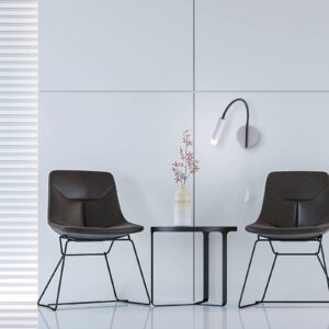 Svítidlo PURE stříbrná/černá hliník/ocel/PMMA