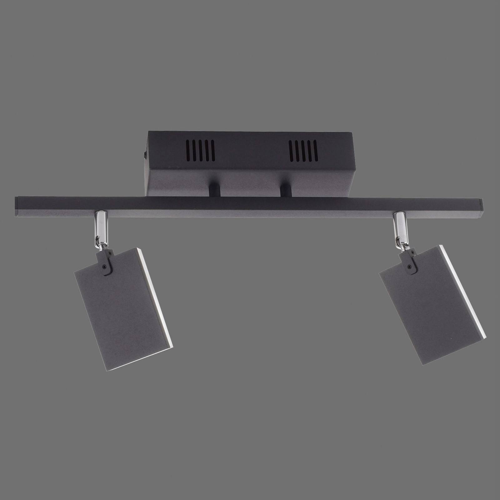 PURE Mira stropní světlo 2 zdroje remote CCT černá, Obývací pokoj / jídelna, hliník, akryl, 6.1W, P: 52.5 cm, L: 24 cm, K: 25.5cm - Image 5