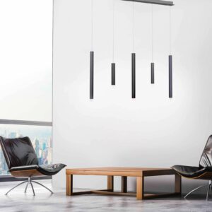 Svítidlo PURE matná černá hliník/ocel/PMMA