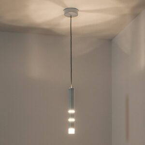 Svítidlo PURE hliník/satinovaný hliník/akryl