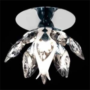 Svítidlo Patrizia Volpato bílá/chrom sklo/křišťál/kov