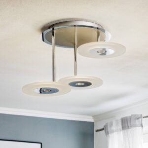 Svítidlo Paul Neuhaus stříbrošedá/bílá/chrom ocel/plast