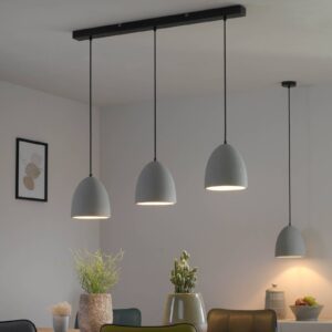 Svítidlo Paul Neuhaus betonově šedá/černá beton/železo