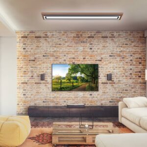 Svítidlo Paul Neuhaus dřevo tmavé/černá/bílá hliník/plast