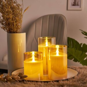 Svítidlo Pauleen zlatý vosk/sklo