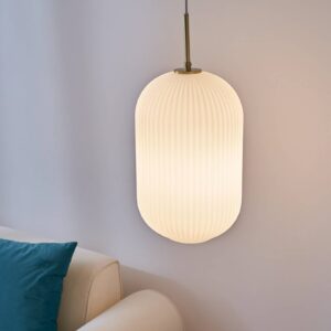 Svítidlo Pauleen bílá/zlatá sklo/kov