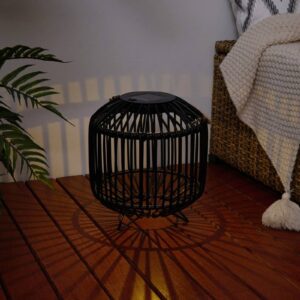 Svítidlo Pauleen černá polyratan/kov