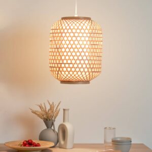 Svítidlo Pauleen světlé dřevo bambus/kov