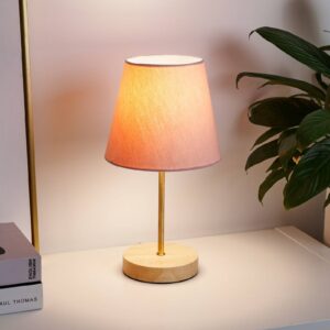 Svítidlo Pauleen dřevo světlé/zlatá/růžová dřevo/textil