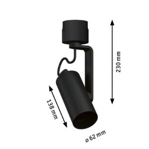 Svítidlo Paulmann matná černá kov