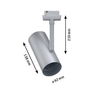 Svítidlo Paulmann chrom matný kov