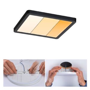 Svítidlo Paulmann černá/bílá plast