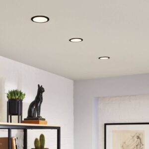 Svítidlo Paulmann černá/stříbrná matná hliník/plast