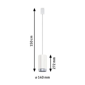 Svítidlo Paulmann matná bílá kov