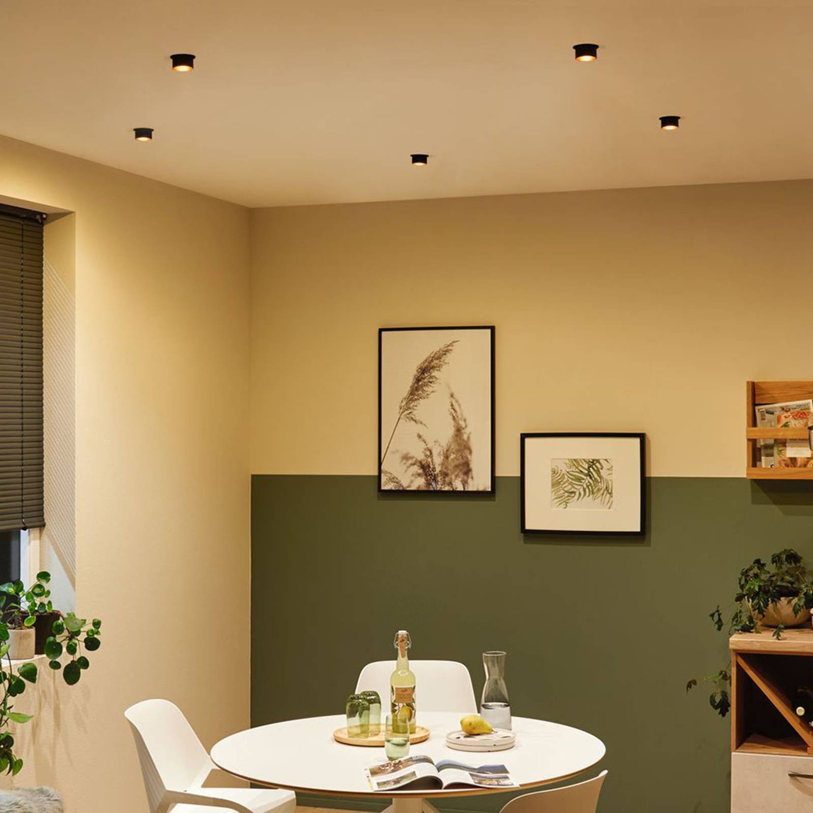 Svítidlo Paulmann černý matný/zlatý hliník