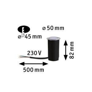 Svítidlo Paulmann hliník/opálová kov/plast