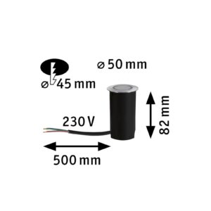 Svítidlo Paulmann hliník/opálová kov/plast