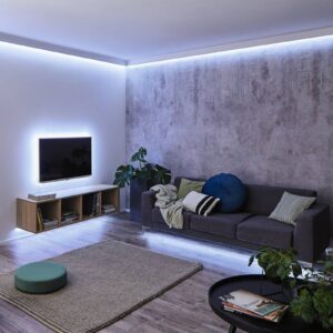 Svítidlo Paulmann stříbrná plast