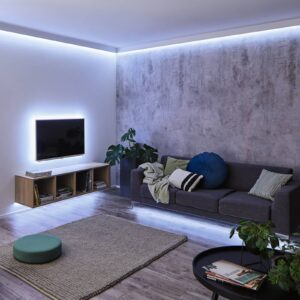 Svítidlo Paulmann stříbrná plast