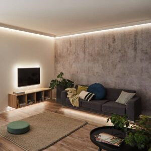 Svítidlo Paulmann stříbrná plast