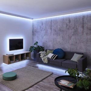 Svítidlo Paulmann stříbrná plast