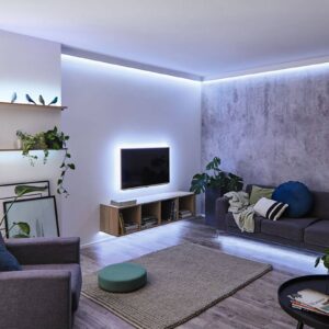 Svítidlo Paulmann stříbrná plast