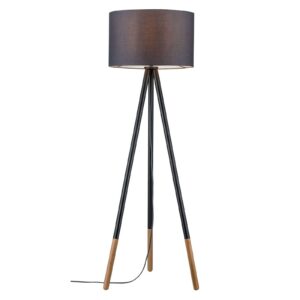 Svítidlo Paulmann černá/světlé dřevo textil/kov/dřevo