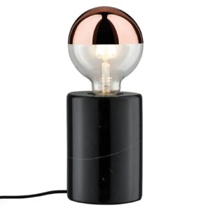 Svítidlo Paulmann černé kov/textil/marmor