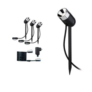 Svítidlo Paulmann antracit/chrom plast