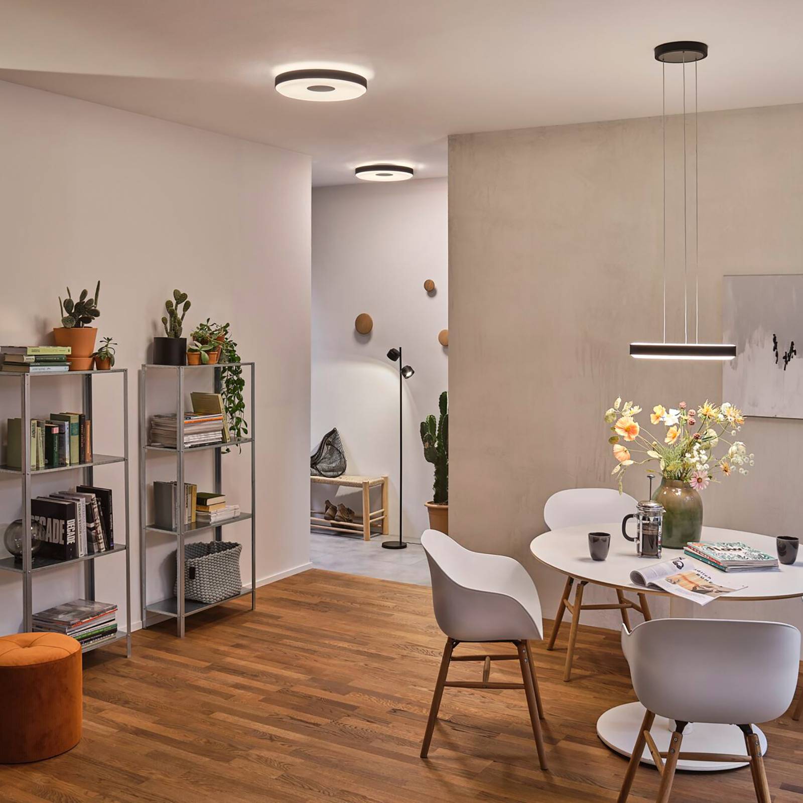 Paulmann Puric Pane LED stropní ZigBee černá, Obývací pokoj / jídelna, plast, kov, 17.5W, K: 7.3cm - Image 3