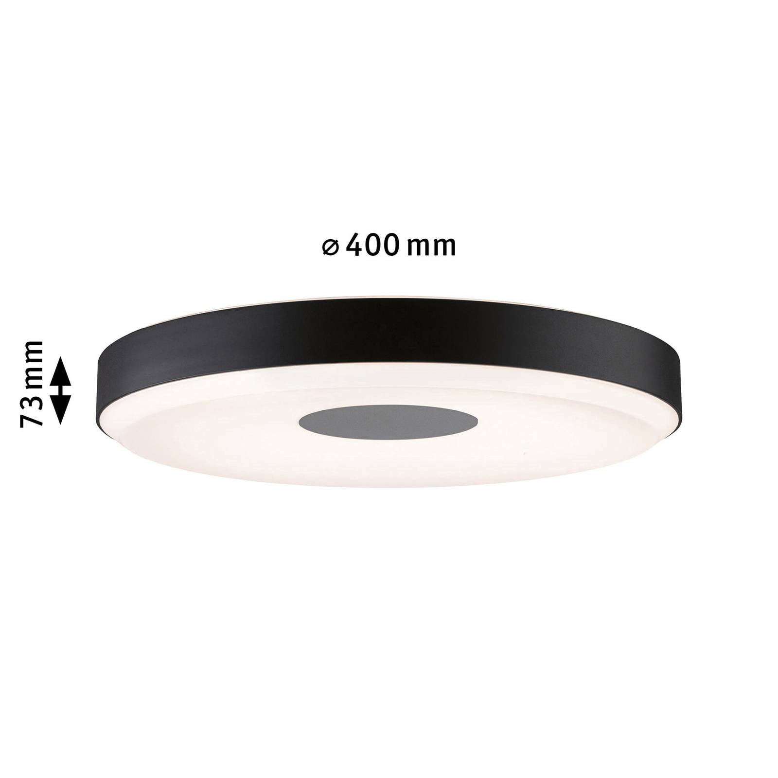Paulmann Puric Pane LED stropní ZigBee černá, Obývací pokoj / jídelna, plast, kov, 17.5W, K: 7.3cm - Image 5