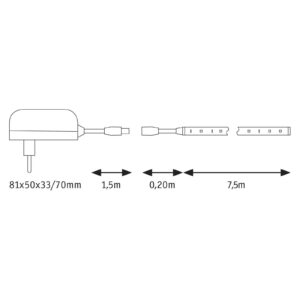 Svítidlo Paulmann bílá plast