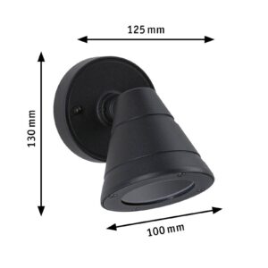 Svítidlo Paulmann antracit hliník