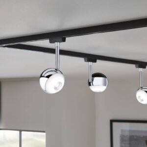 Svítidlo Paulmann černá matná/chrom kov