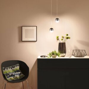 Svítidlo Paulmann černá matná/chrom kov