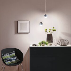 Svítidlo Paulmann černá matná/chrom kov